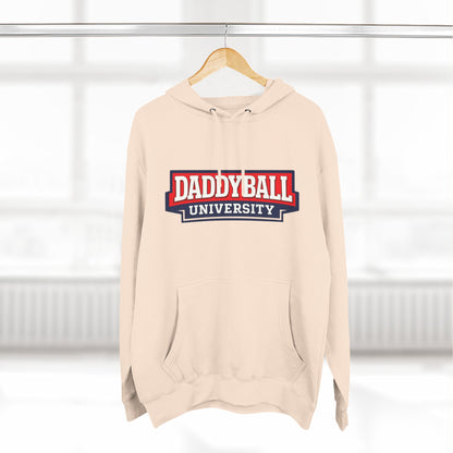 Daddyball University Hoodie — Collegiate Dad Sports Pullover