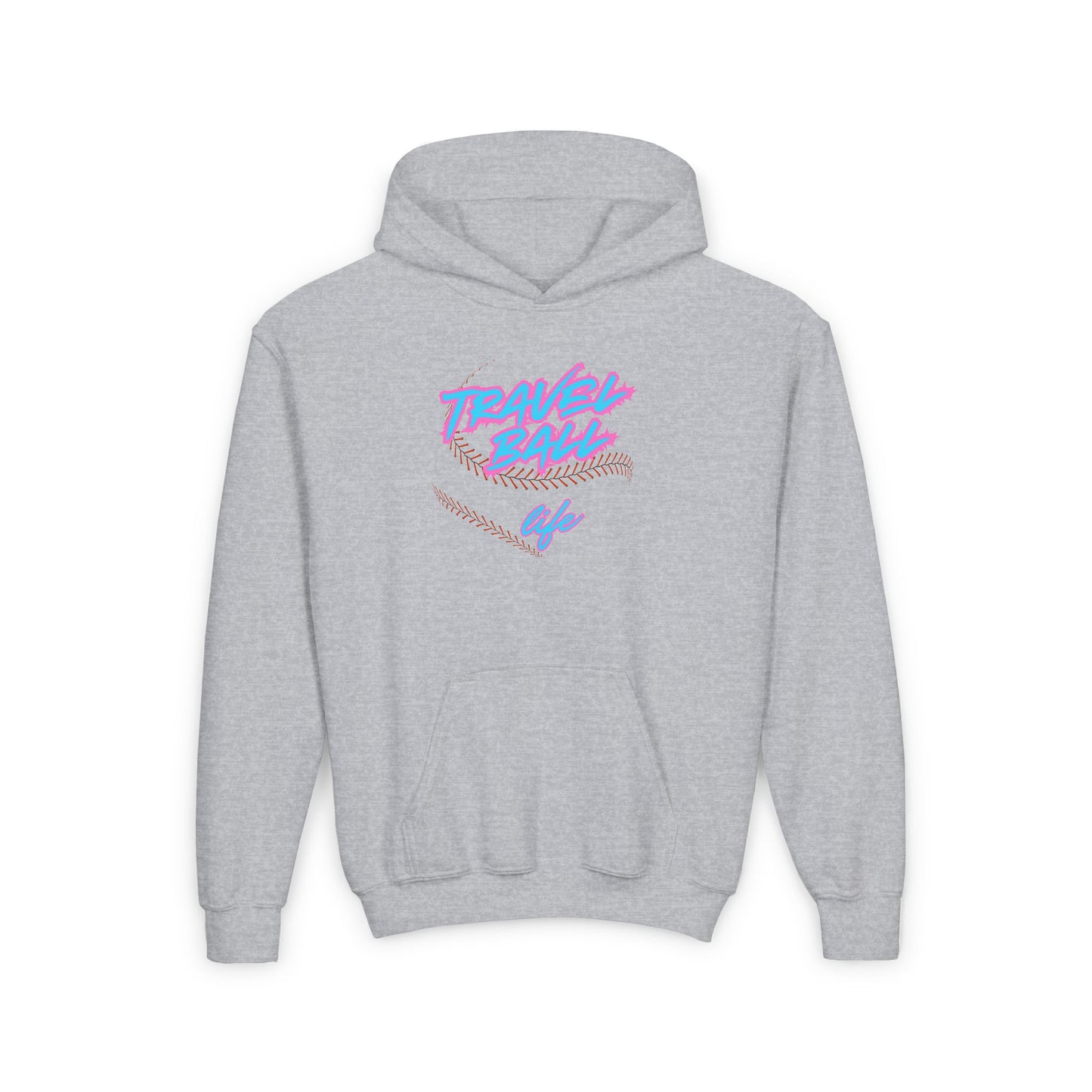 Blue/Pink Travel Ball Life Youth Hoodie
