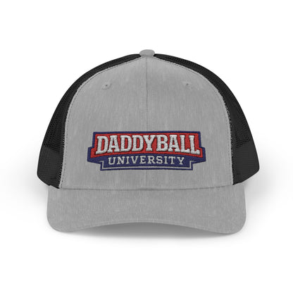 Daddyball University Trucker Cap - Vintage Collegiate Snapback Hat
