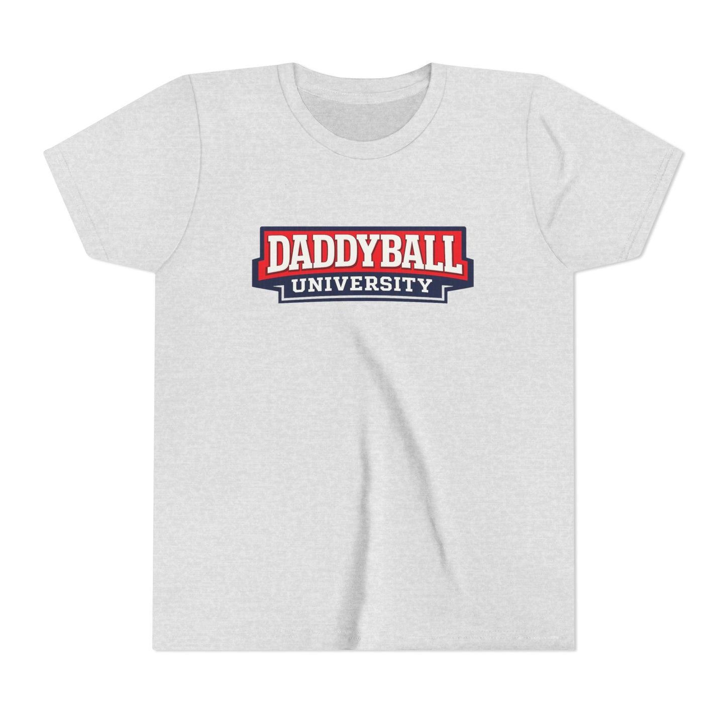 Daddyball University Youth Tee — Kids Sports Fan College Logo Shirt