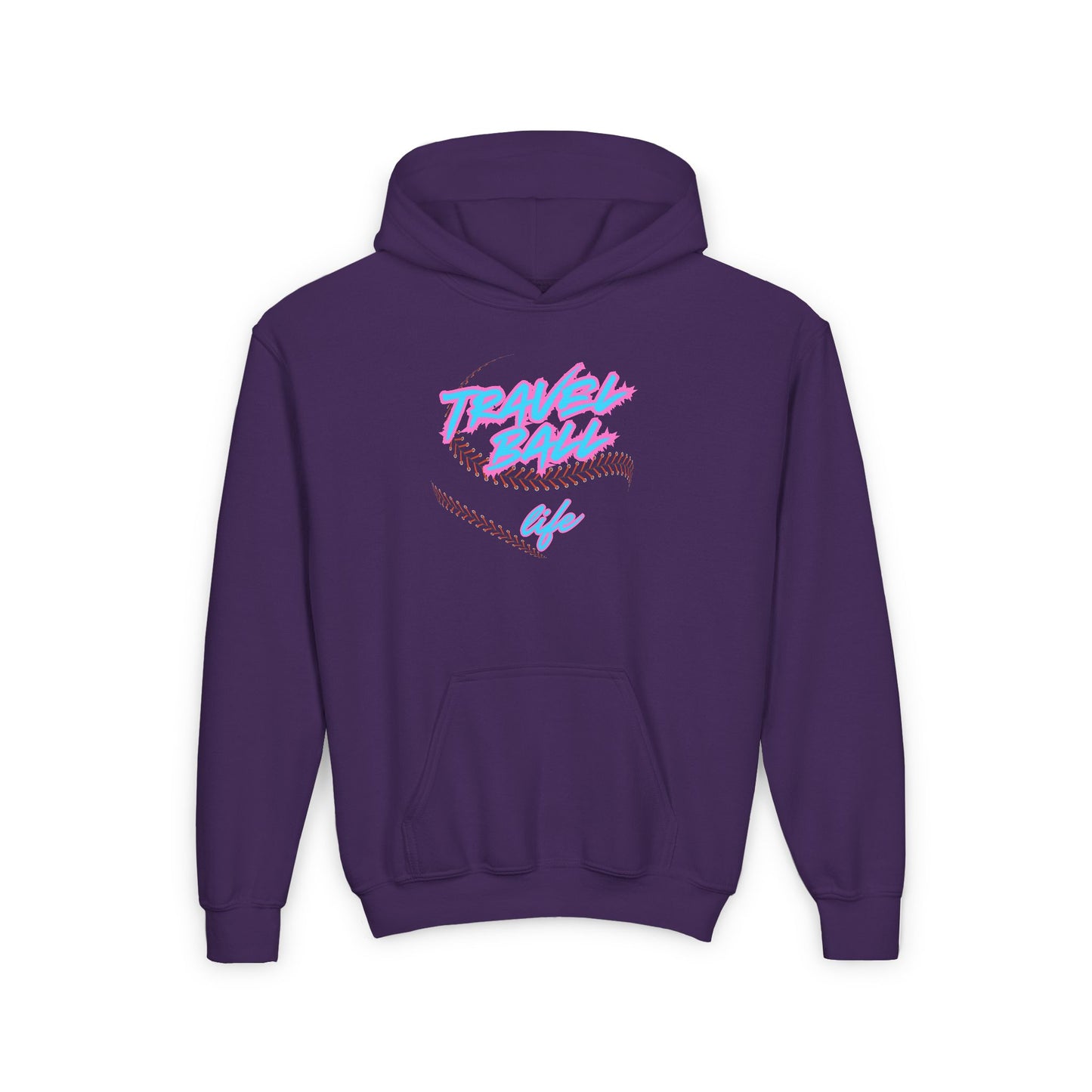 Blue/Pink Travel Ball Life Youth Hoodie