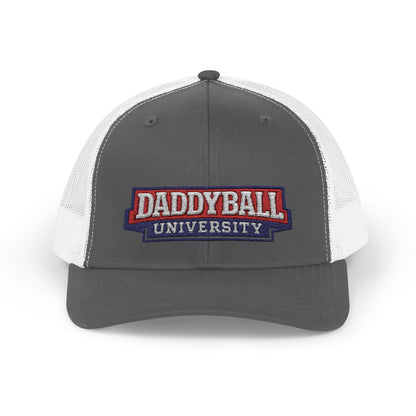 Daddyball University Trucker Cap - Vintage Collegiate Snapback Hat