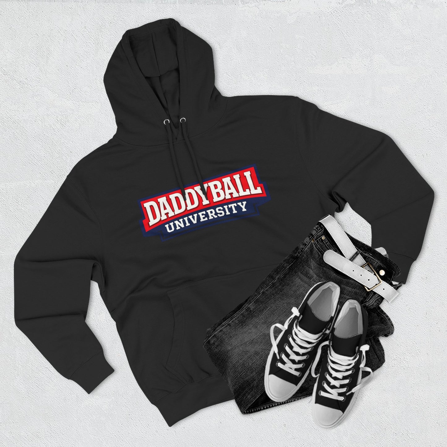 Daddyball University Hoodie — Collegiate Dad Sports Pullover