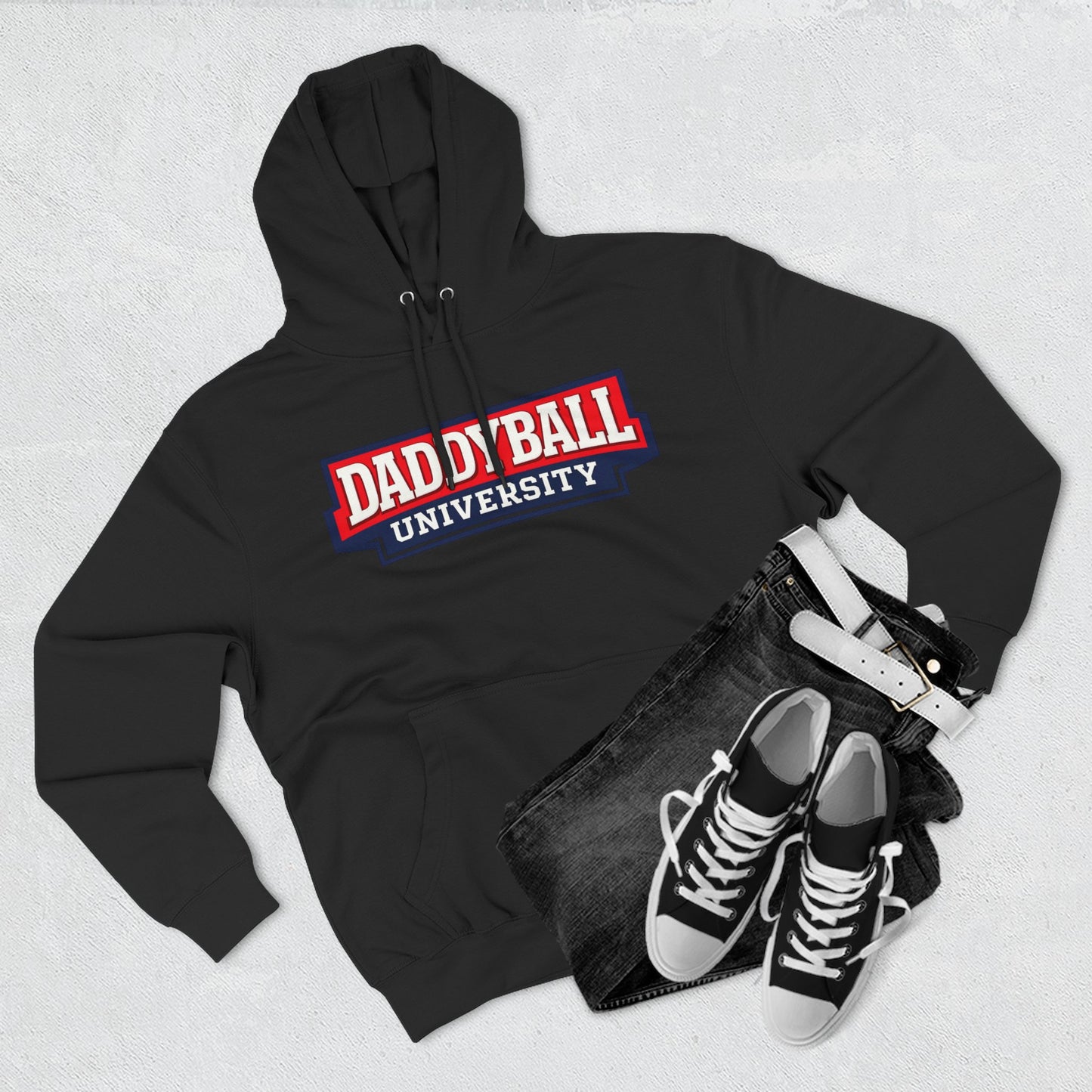 Daddyball University Hoodie — Collegiate Dad Sports Pullover