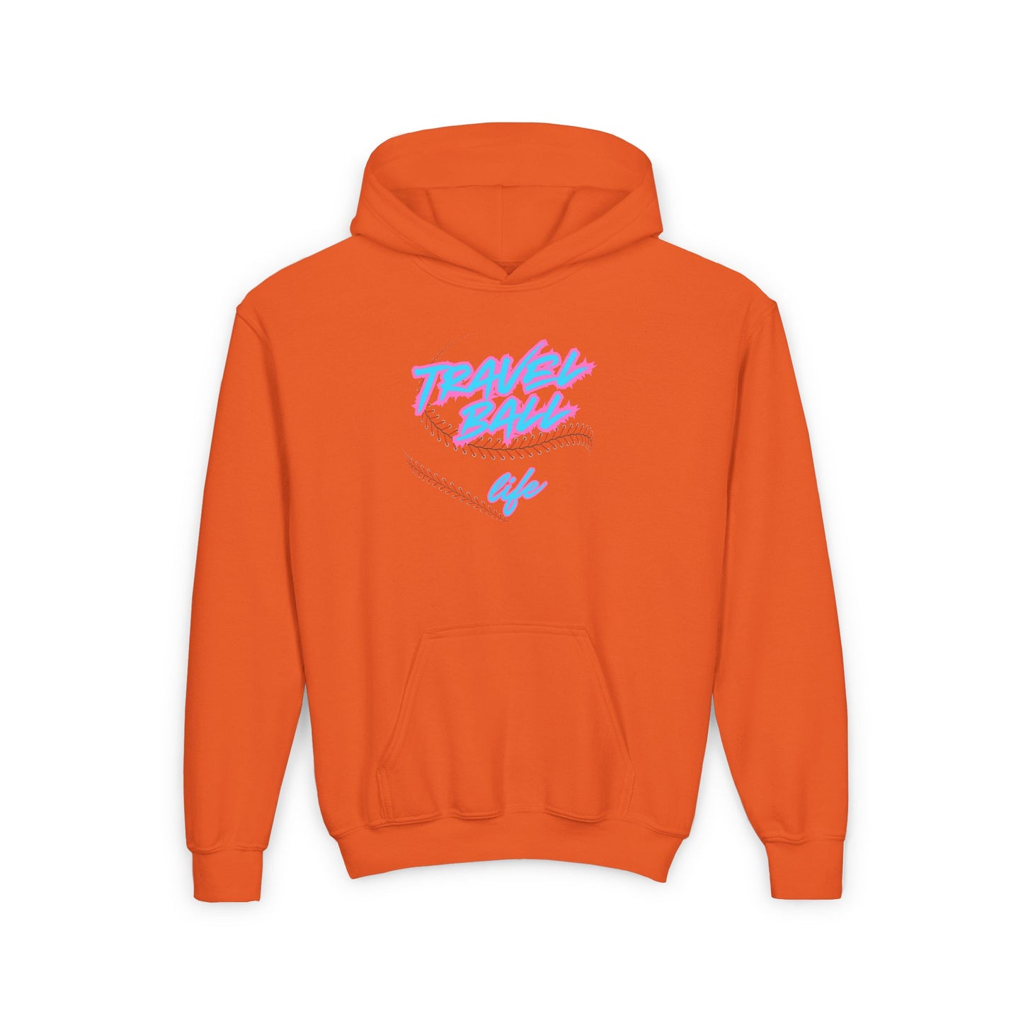 Blue/Pink Travel Ball Life Youth Hoodie