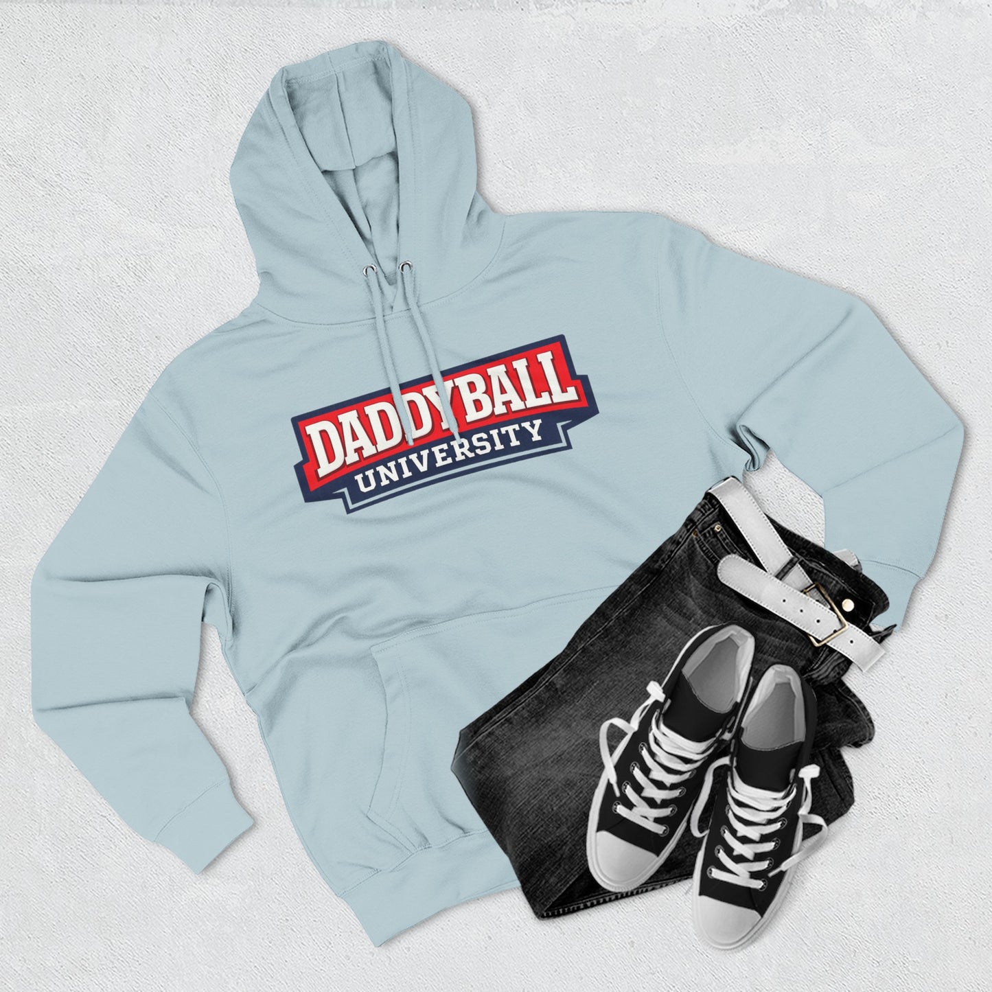 Daddyball University Hoodie — Collegiate Dad Sports Pullover