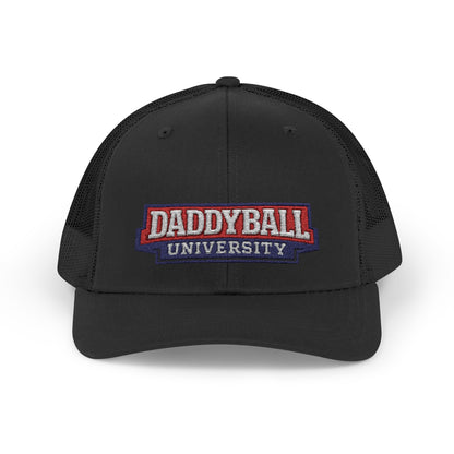 Daddyball University Trucker Cap - Vintage Collegiate Snapback Hat